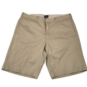 J. Crew 34 Tan Chino Shorts 9" Gramercy Cotton Twill Preppy Ivy League